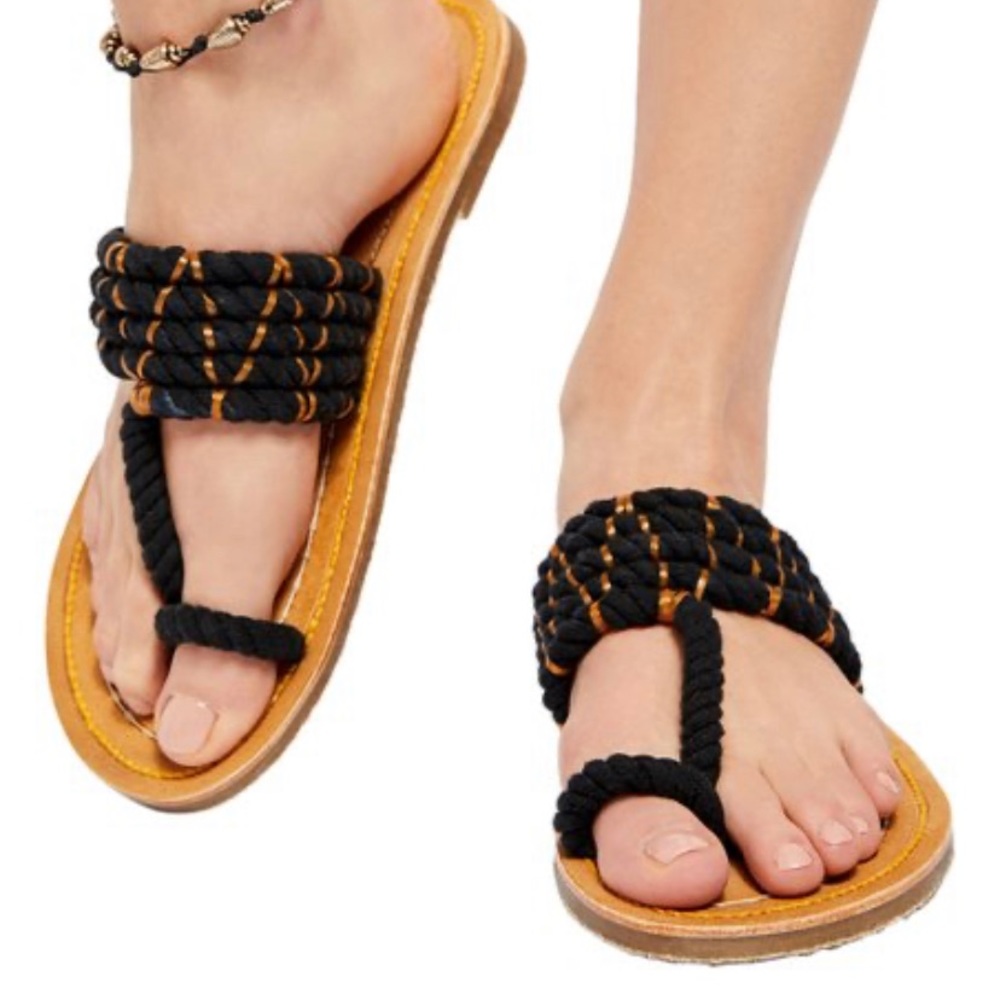 Free People‎ Black Libre Sandal Women